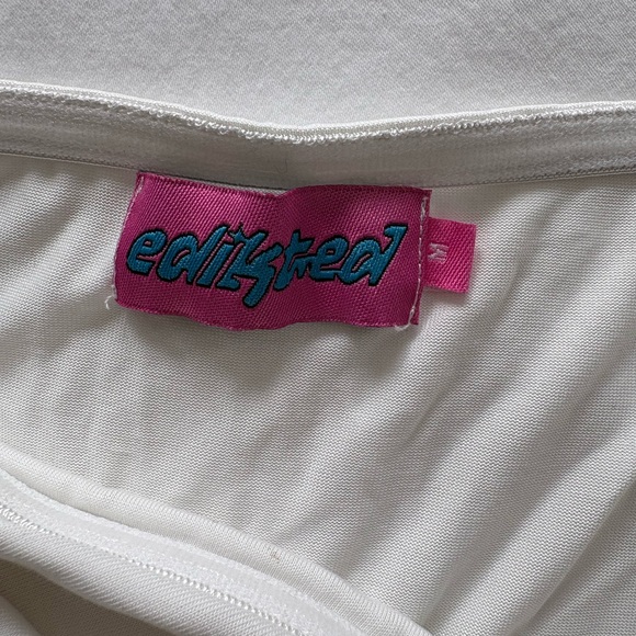 Edikted Twisted Split Front Tube Top White - Picture 7 of 7